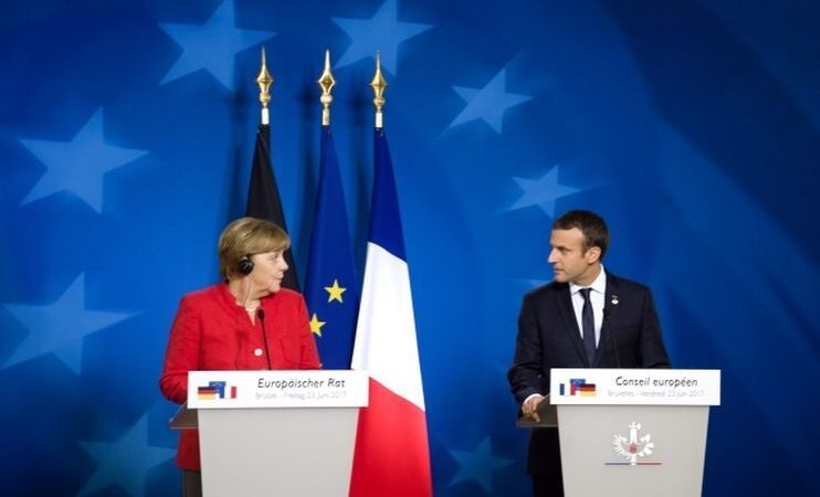 Merkelová a&nbsp;Macron chtějí posílit roli EU ve světě, efektivněji bojovat s&nbsp;migrací a&nbsp;vytvořit společný rozpočet eurozóny